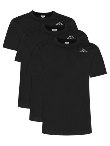 Kappa Komplet t-shirtów Logo Sylvo 322562W Czarny Regular Fit