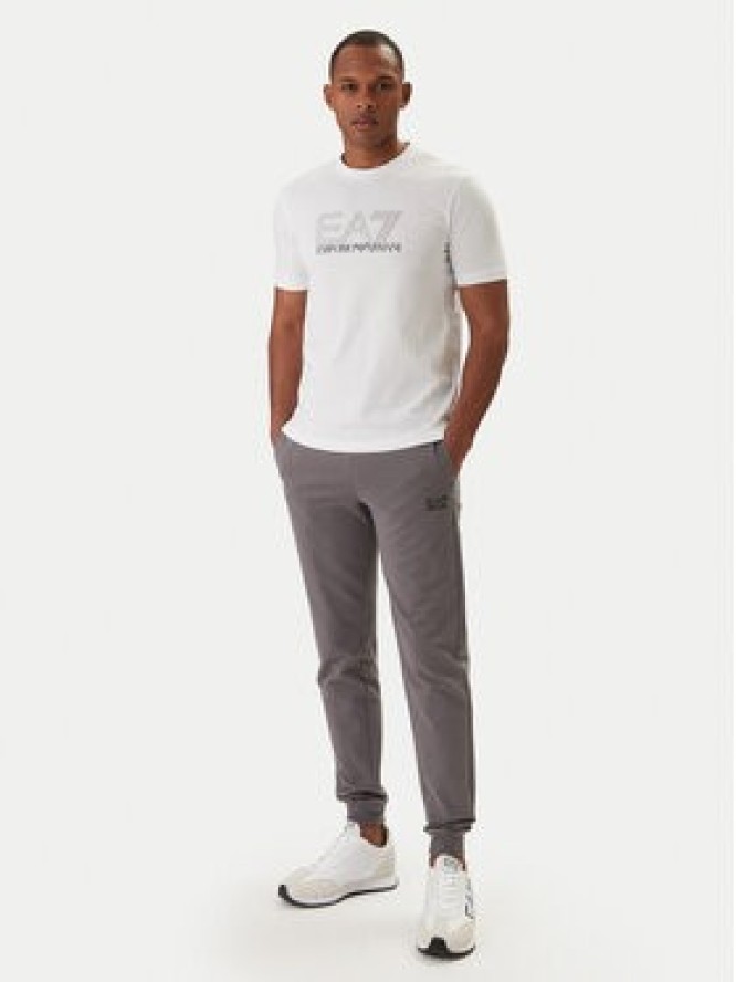 EA7 Emporio Armani T-Shirt 7M001307 AF10375 Biały Regular Fit