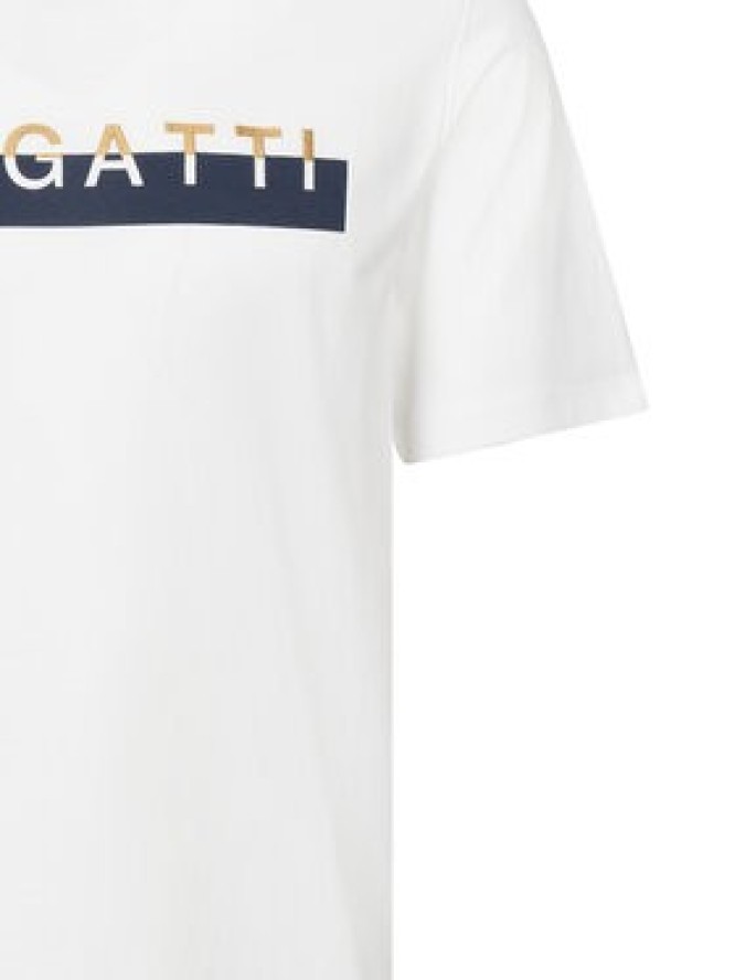Bugatti T-Shirt 8350-75043C Biały Regular Fit