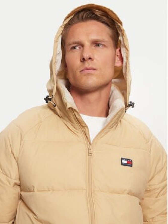 Tommy Jeans Kurtka zimowa DM0DM20003 Beżowy Relaxed Fit