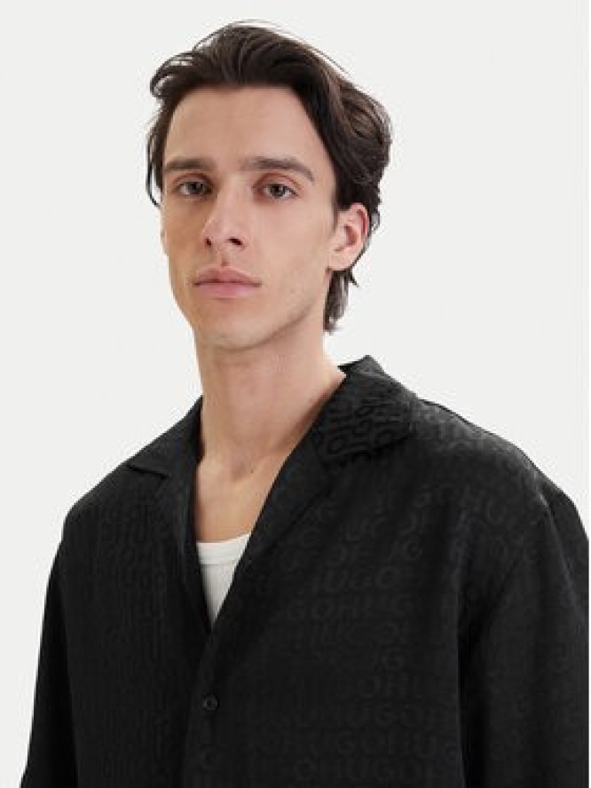HUGO Koszula Espino 50560614 Czarny Oversize