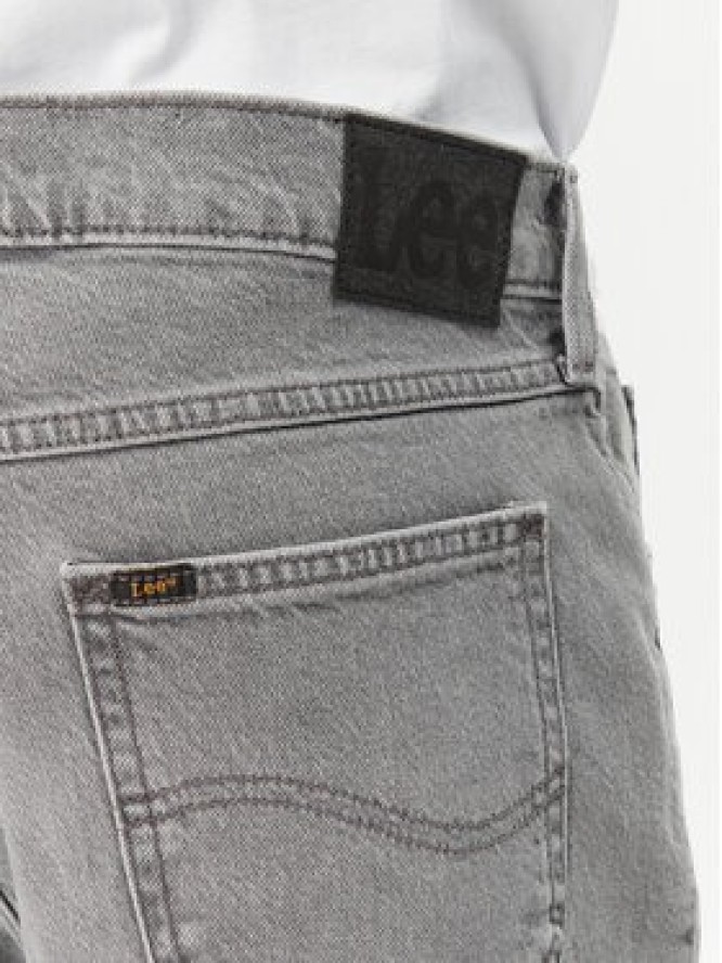 Lee Szorty jeansowe Rider 112363904 Szary Slim Fit