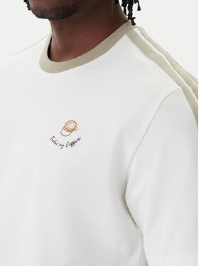 adidas T-Shirt Lux Coffee Cafe Cup Graphic JZ5072 Biały Loose Fit