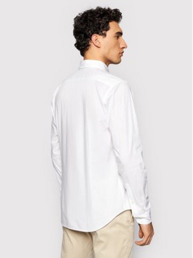 La Martina Koszula Poplin CCMC01 PP003 Biały Regular Fit