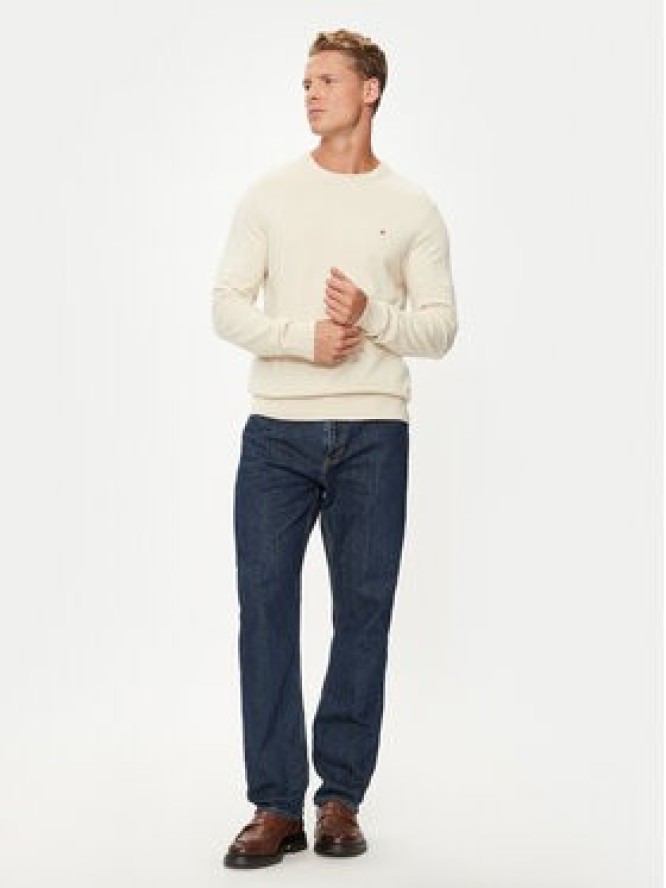 Tommy Hilfiger Sweter MW0MW28046 Écru Regular Fit