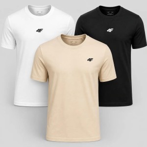 KOMPLET KOSZULEK MĘSKICH 4F ZESTAW 3PAK T-SHIRT
