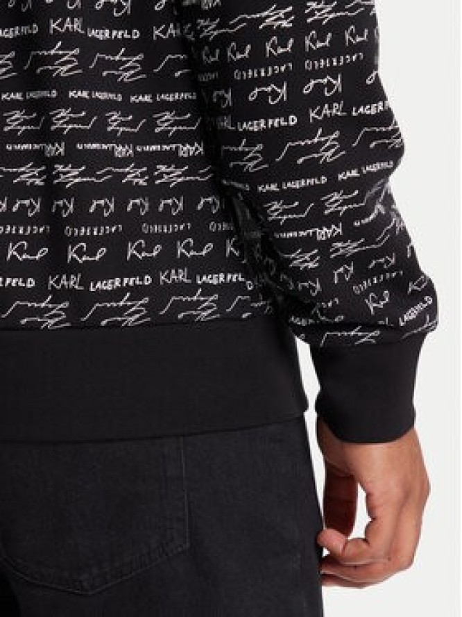 KARL LAGERFELD Bluza 705109 553910 Czarny Regular Fit