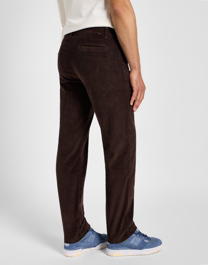 LEE MĘSKIE SPODNIE MATERIAŁOWE REGULAR CHINO ESPRESSO 112355776 L71F007765