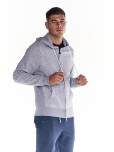 Męskie bluzy z kapturem Basic Heavy Basic zapinane na zamek