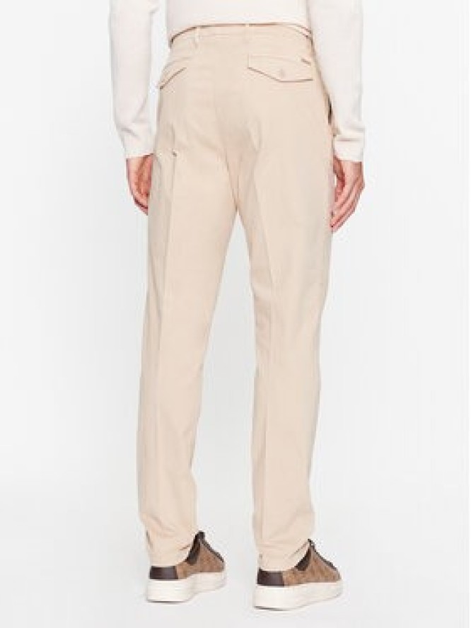Guess Spodnie materiałowe Noah M3BB27 WFPMA Beżowy Slim Fit