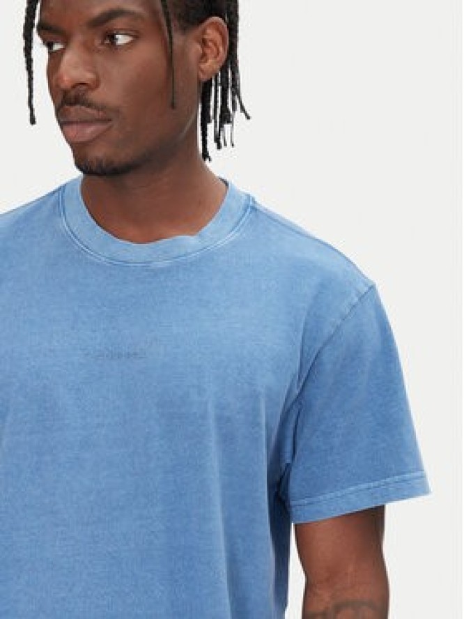 G-Star Raw T-Shirt Overdyed D27760-C756 Niebieski Regular Fit
