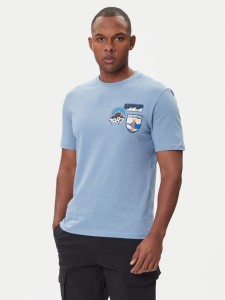 Napapijri T-Shirt S-Montepiana NP0A88SV Niebieski Regular Fit