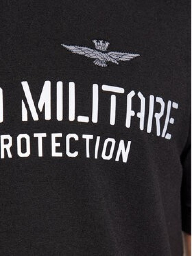 Aeronautica Militare T-Shirt 232TS2149J612 Czarny Regular Fit