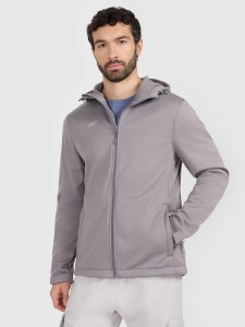 4F Kurtka softshell wiatroodporna membrana 5 000 męska - szara 3XL