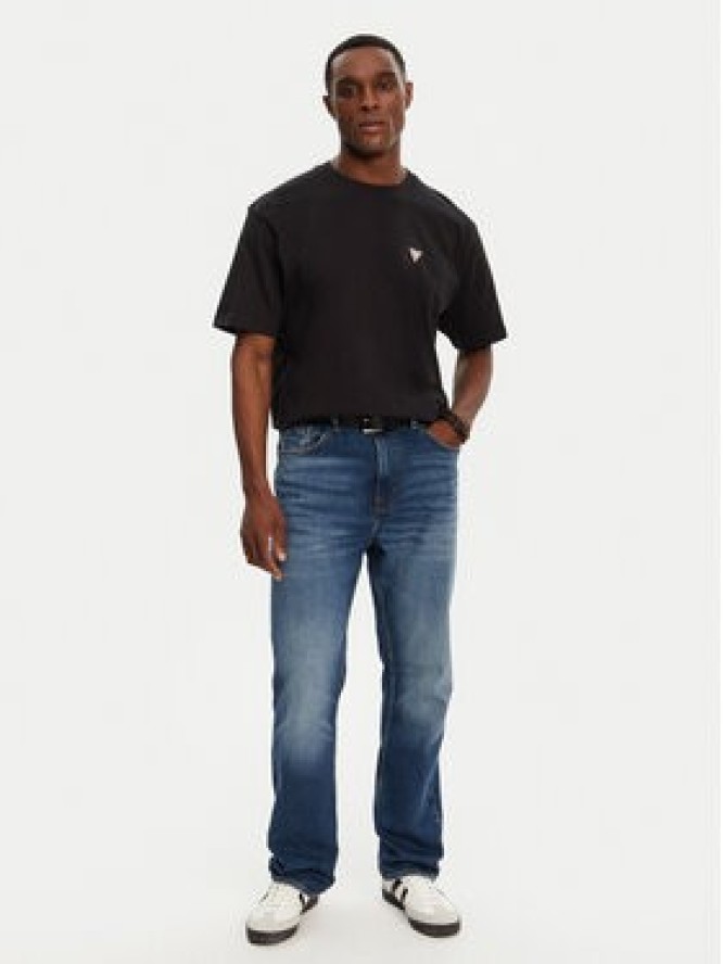 Guess Jeans T-Shirt M4YI46 K8FQ4 Czarny Regular Fit