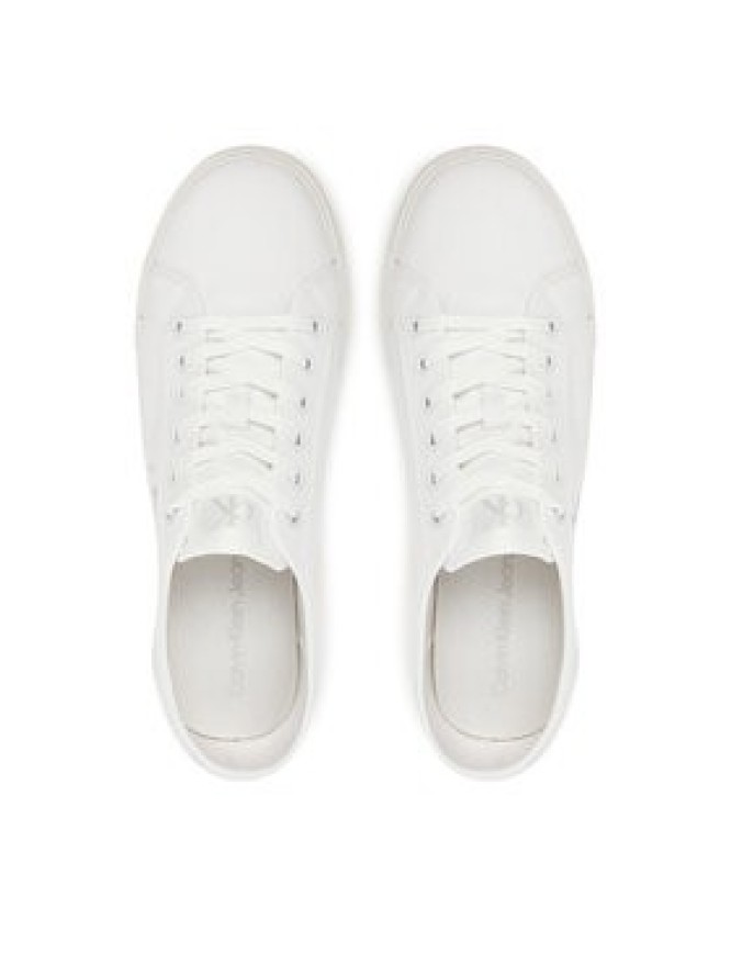 Calvin Klein Jeans Tenisówki Ess Vulc Low Mg Canvas YM0YM01209 Biały