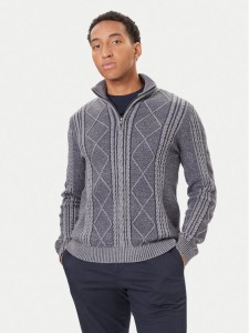 Guess Sweter M5BR44 Z2ZK2 Granatowy Regular Fit