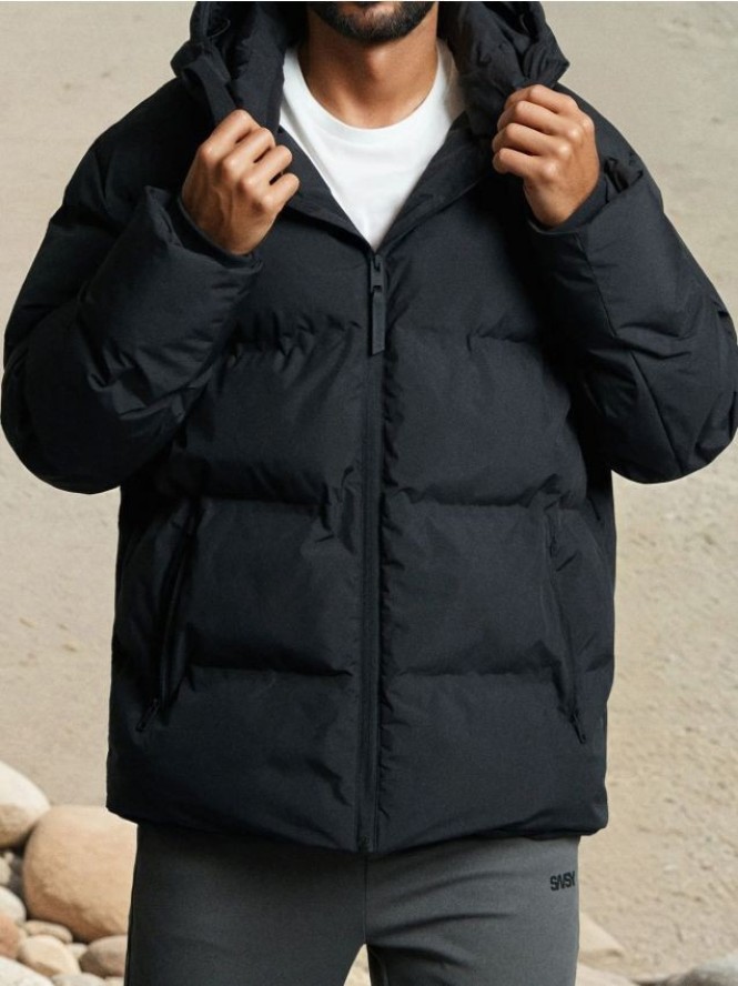 Kurtka puffer - czarny
