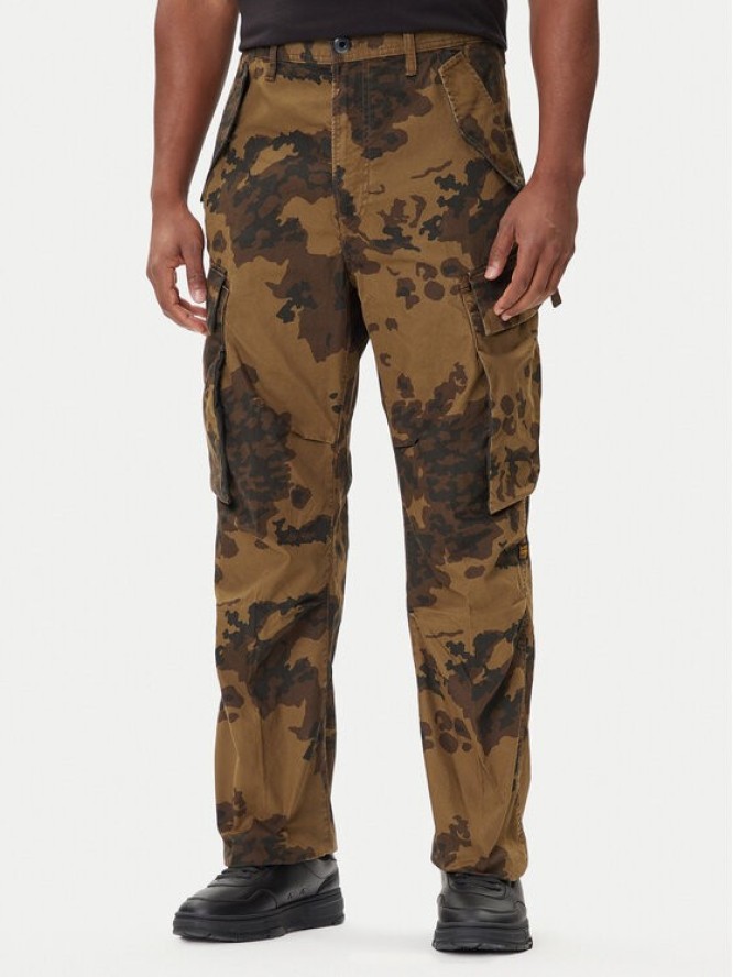 G-Star Raw Spodnie materiałowe R-3N D25224-D553 Zielony Straight Fit