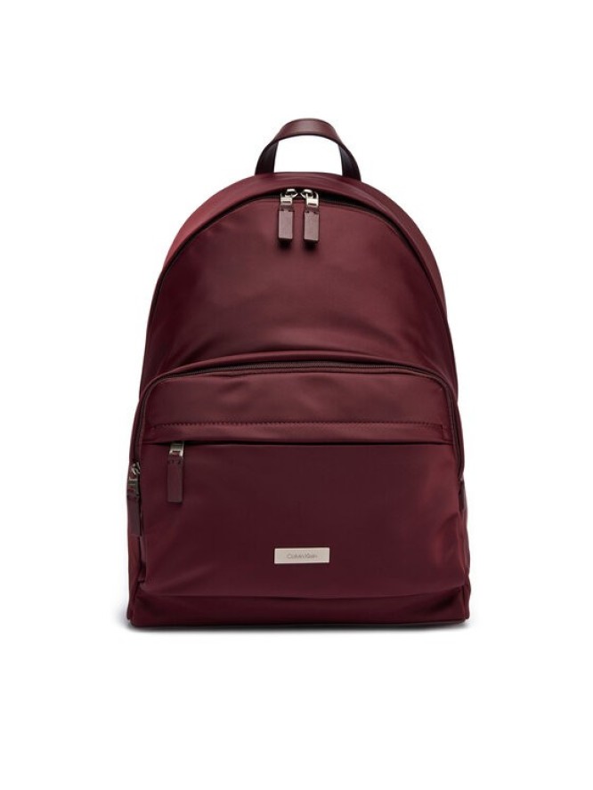 Calvin Klein Plecak Sleek Round LV04D3143G Bordowy