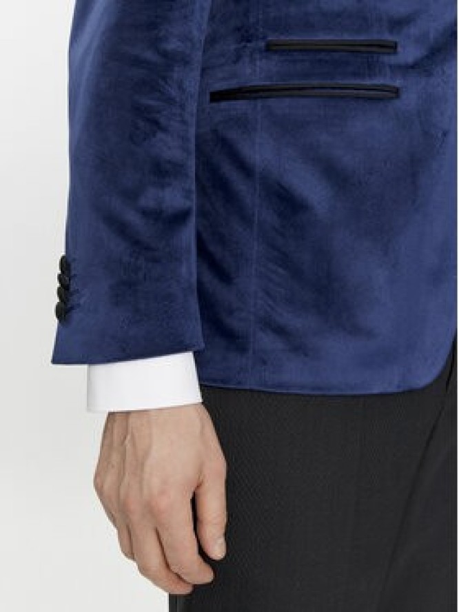 KARL LAGERFELD Marynarka 155270 541009 Granatowy Slim Fit