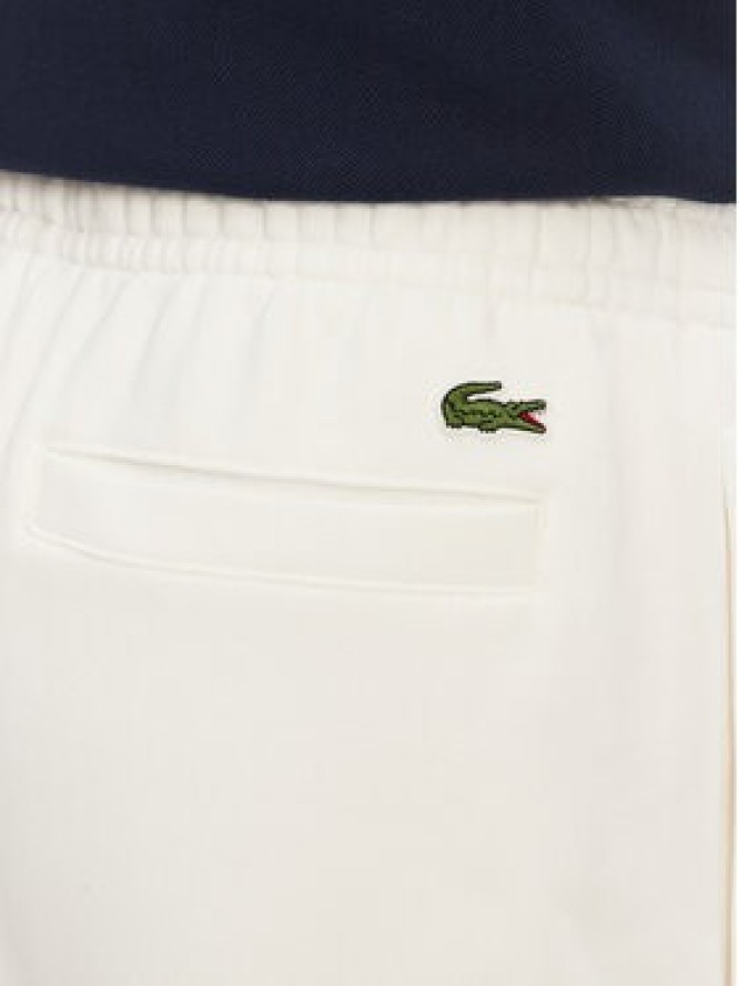 Lacoste Szorty sportowe Unisex GH0990 Écru Regular Fit