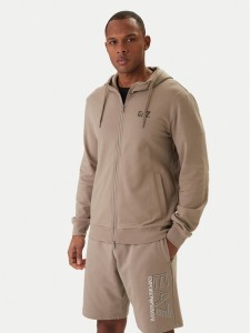 EA7 Emporio Armani Bluza 8NPM33 PJVRZ Beżowy Regular Fit