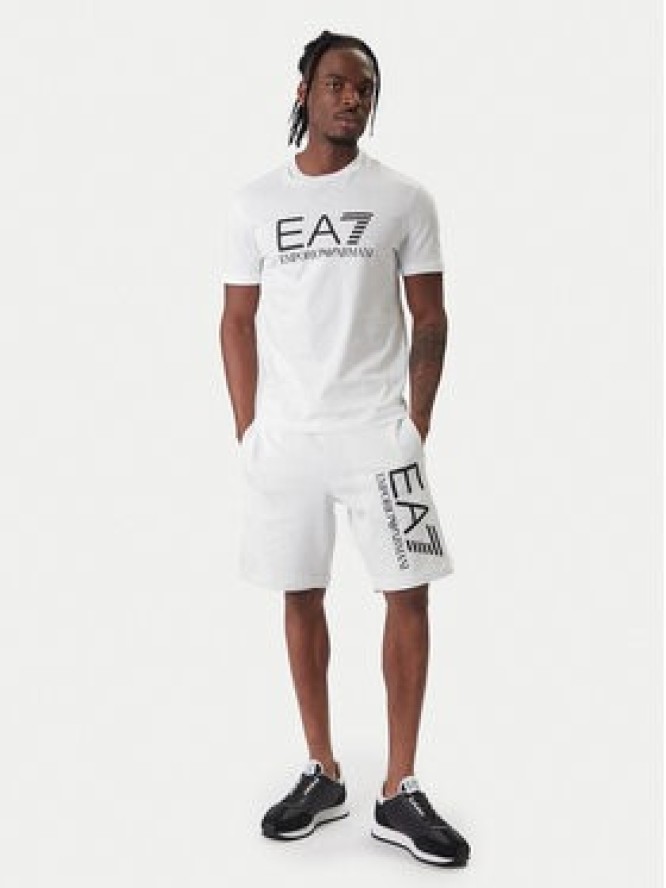 EA7 Emporio Armani Szorty sportowe 7M001414 AF22266 U0002 Biały Regular Fit