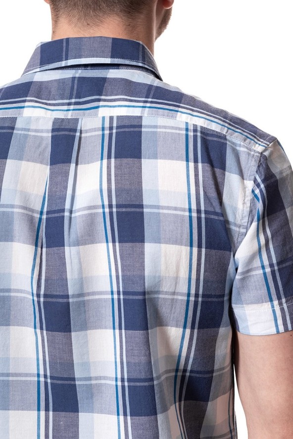 KOSZULA MĘSKA KRÓTKI RĘKAW WRANGLER SS 1PKT SHIRT PATRIOT BLUE W5860NQ5H 112129521