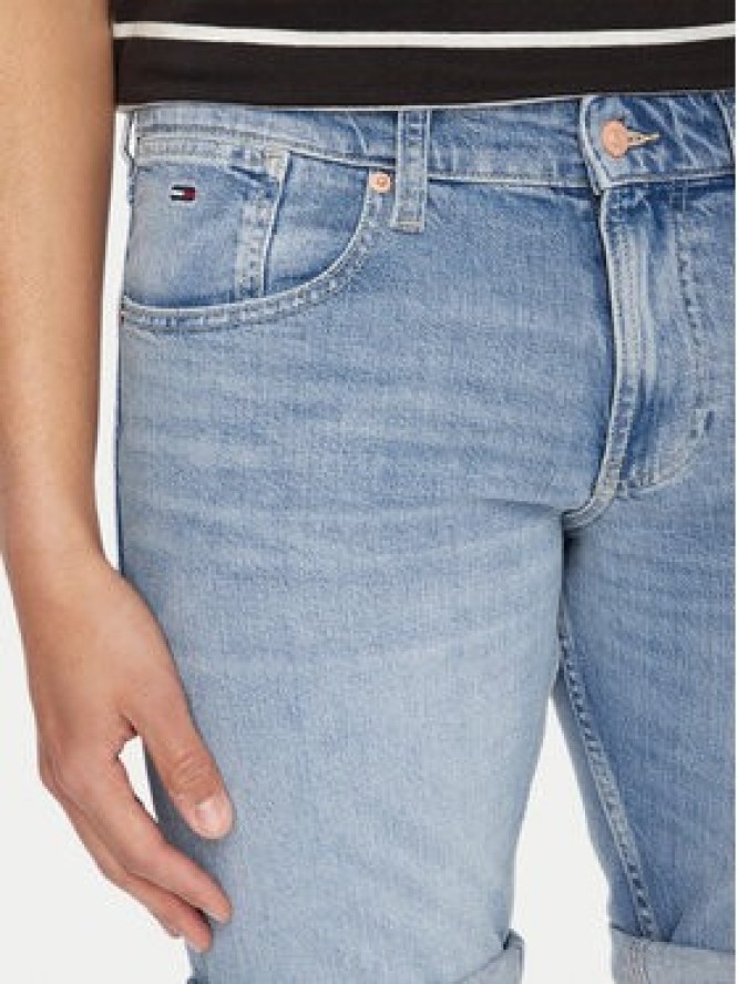 Tommy Jeans Szorty jeansowe Ronnie DM0DM22979 Niebieski Slim Fit