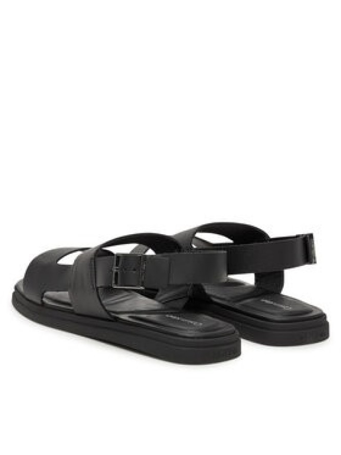 Calvin Klein Sandały Back Strap W/ Buckle HM0HM01736 Czarny