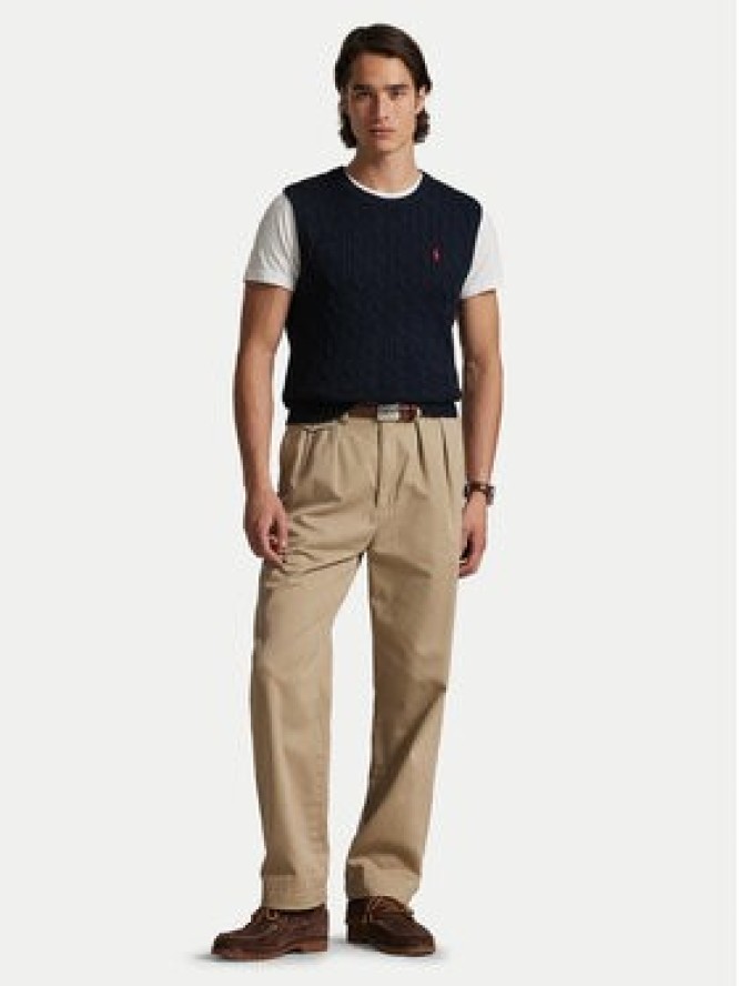 Polo Ralph Lauren Sweter 710979113002 Granatowy Regular Fit