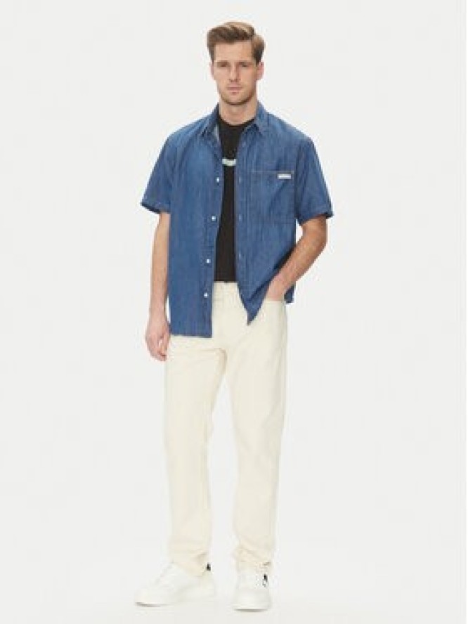 Calvin Klein Jeans Koszula jeansowa J30J327178 Niebieski Regular Fit