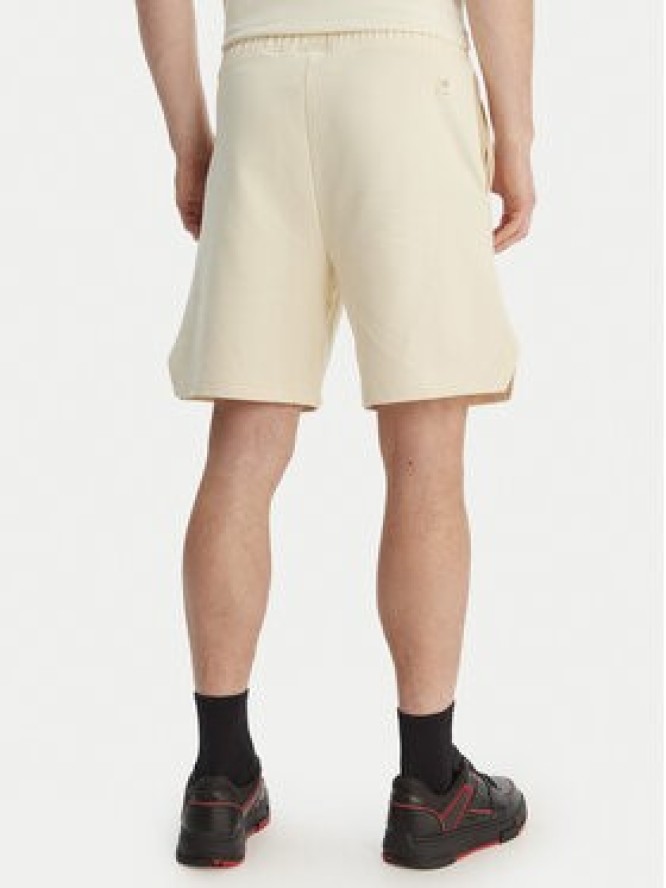 HUGO Szorty materiałowe Despen_RB 50559712 Écru Relaxed Fit