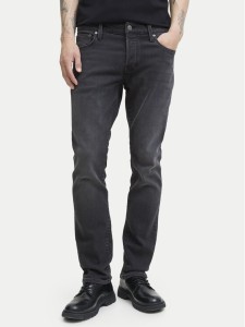 Jack & Jones Jeansy Mike Fox 12278115 Czarny Tapered Fit