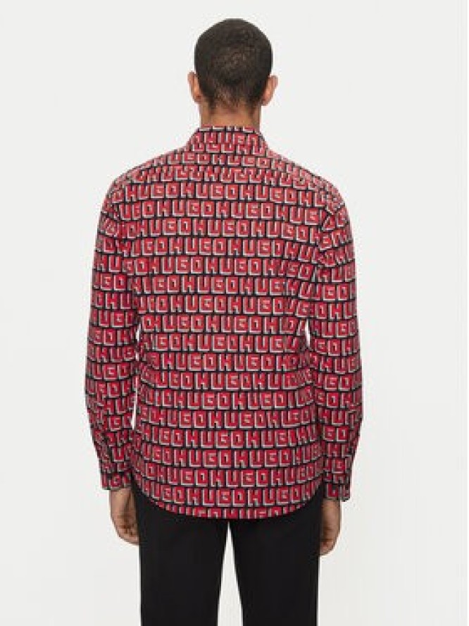 Hugo Koszula Ermo 50519638 Czerwony Slim Fit