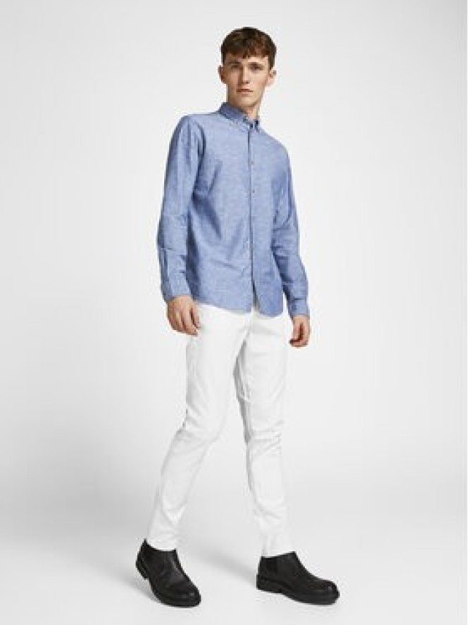 Jack & Jones Chinosy Marco 12150148 Biały Slim Fit