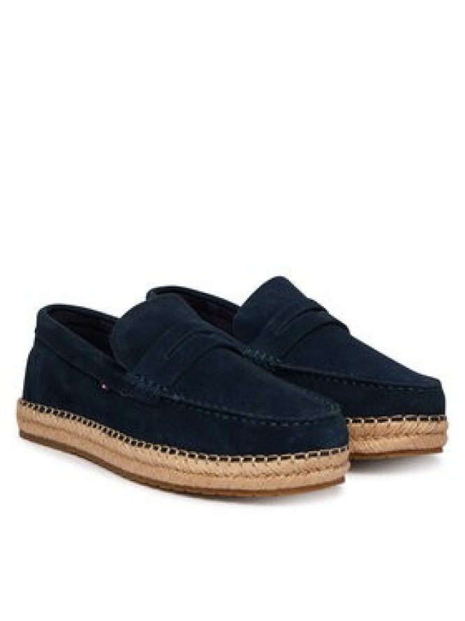 Tommy Hilfiger Espadryle Flexible Hilfiger Sde Espadrille FM0FM05794 Granatowy