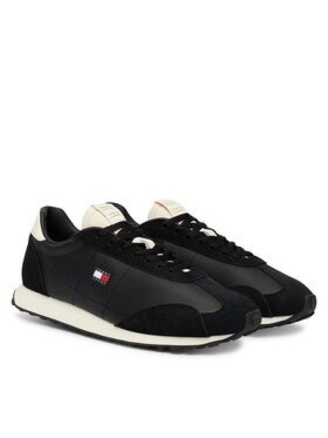 Tommy Jeans Sneakersy Tjm Retro Runner Archive Mix Mat EM0EM01763 Czarny