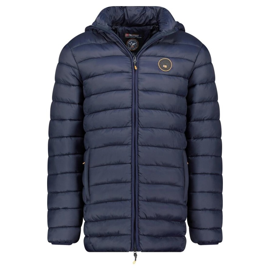 Kurtka męska Geographical Norway AMIGOBADGE LONG HOOD DB NAVY MEN 233 NAVY