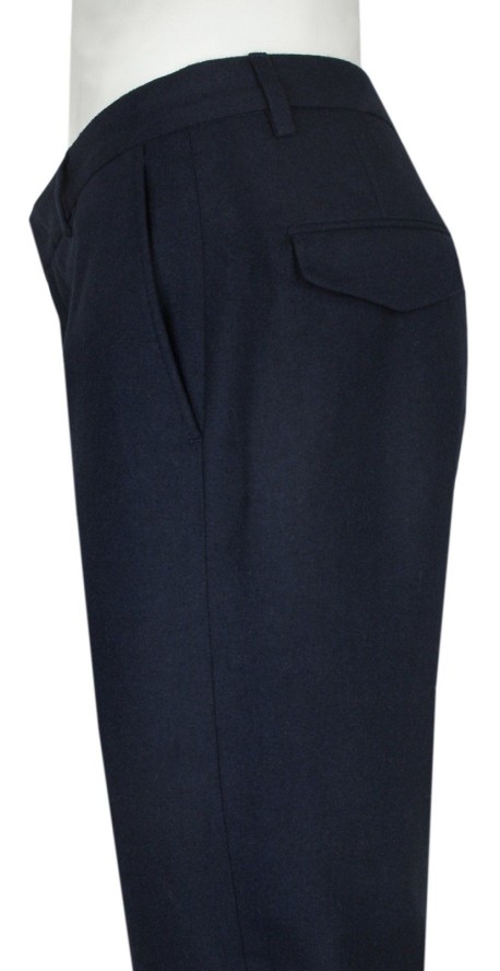 Eleganckie Spodnie Otto Kern z Domieszką Wełny - Granatowe