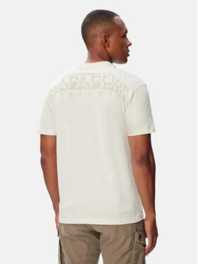 Napapijri T-Shirt Yourte NP0A8AU2 Kremowy Relaxed Fit