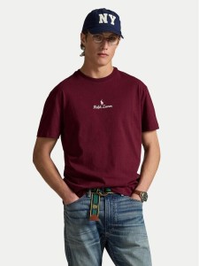 Polo Ralph Lauren T-Shirt 710981370007 Bordowy Classic Fit
