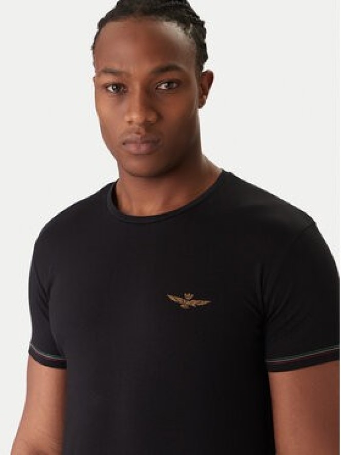 Aeronautica Militare Komplet t-shirtów AM1UTI003B Czarny Slim Fit