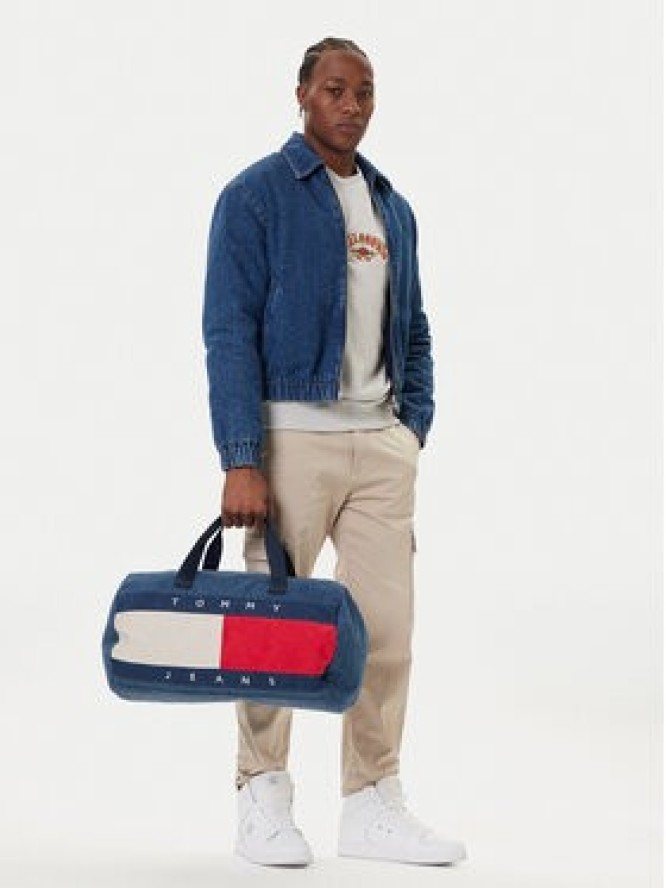 Tommy Jeans Torba Archive Denim Duffle AM0AM13813 Niebieski