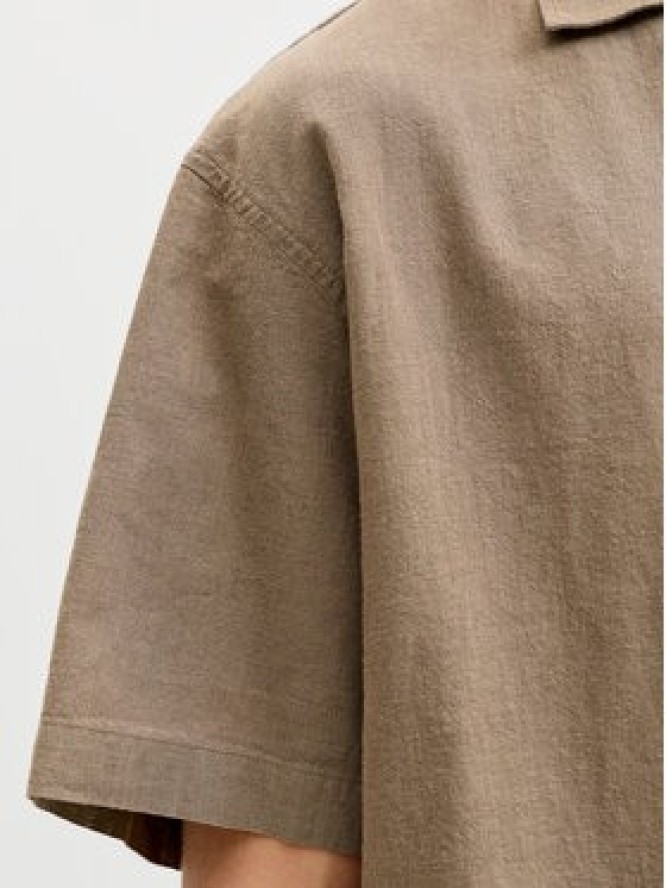 Jack & Jones Koszula Summer 12289191 Brązowy Relaxed Fit