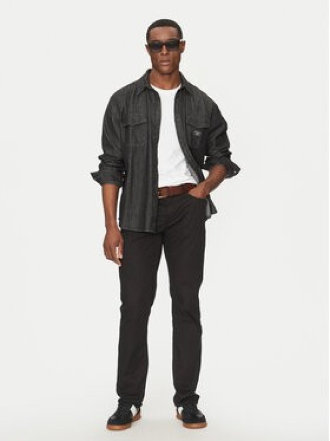 Guess Spodnie materiałowe M5RAS2 WGXW1 Czarny Slim Fit