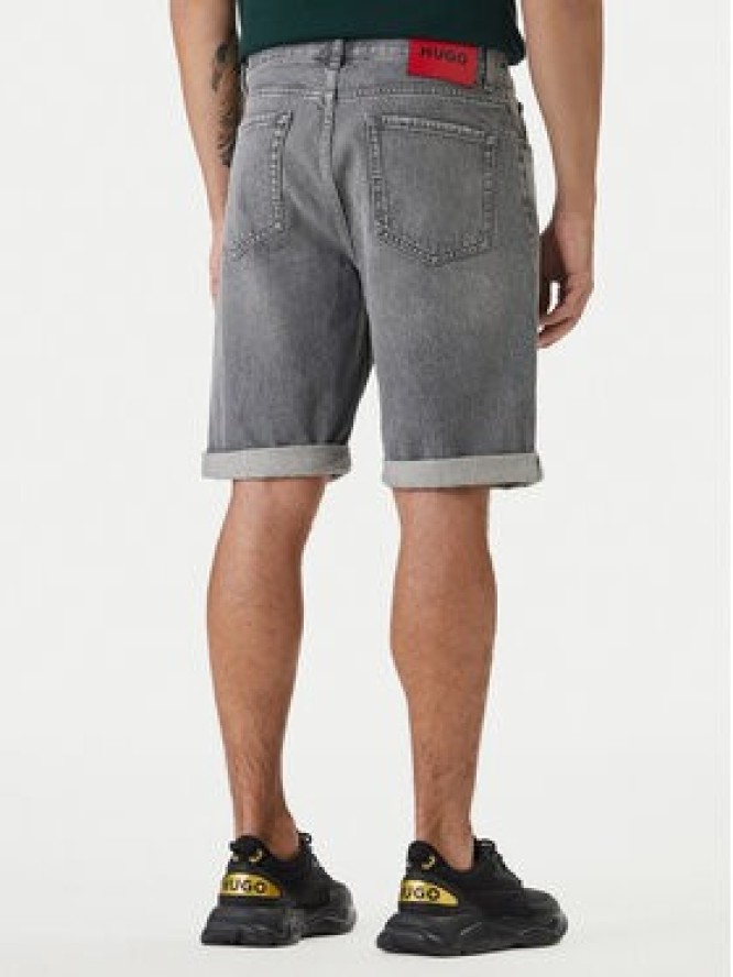 HUGO Szorty jeansowe 50560391 Szary Tapered Fit