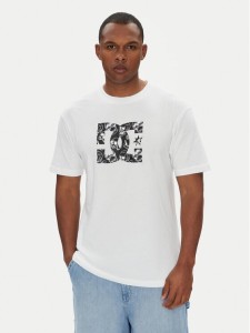 DC Shoes T-Shirt ADYZT05461 Biały Regular Fit