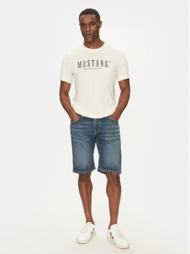 Mustang Szorty jeansowe Chicago 1007754 Niebieski Slim Fit